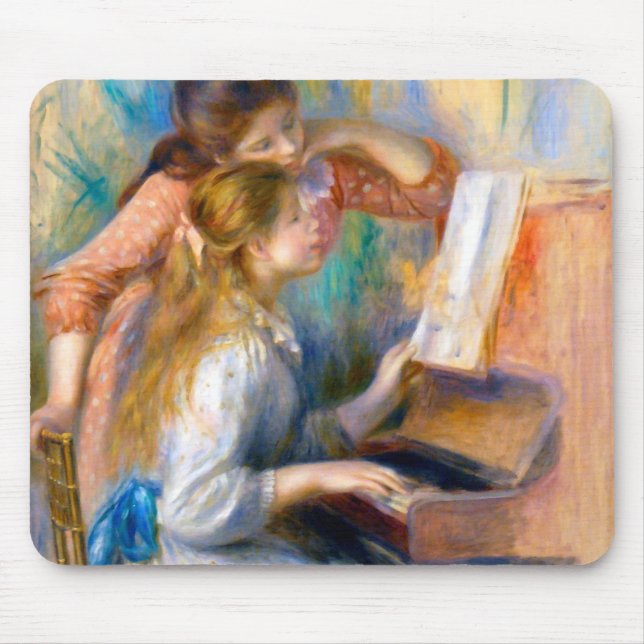 Tapis De Souris Jeunes filles au piano, Renoir (Devant)