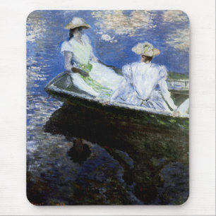 Tapis De Souris Jeunes filles dans le bateau d'aviron