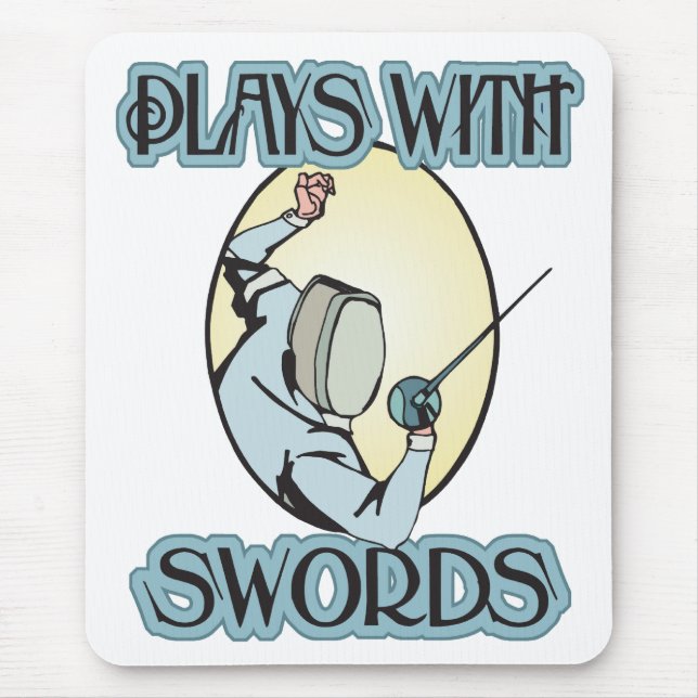 Tapis De Souris Jeux avec des épées (Devant)