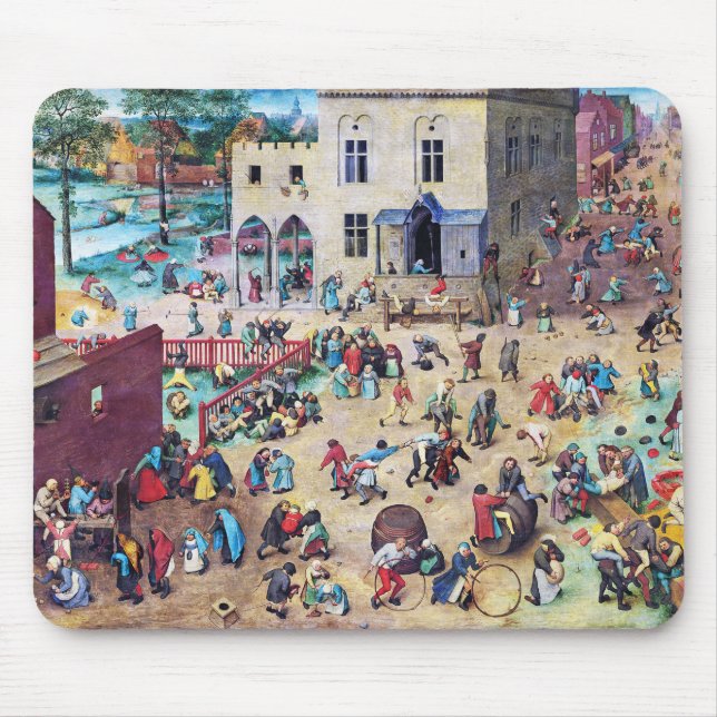 Tapis De Souris Jeux pour enfants, Pieter Bruegel (Devant)