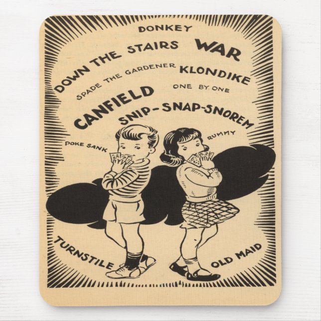 Tapis De Souris Jeux vintages (Devant)