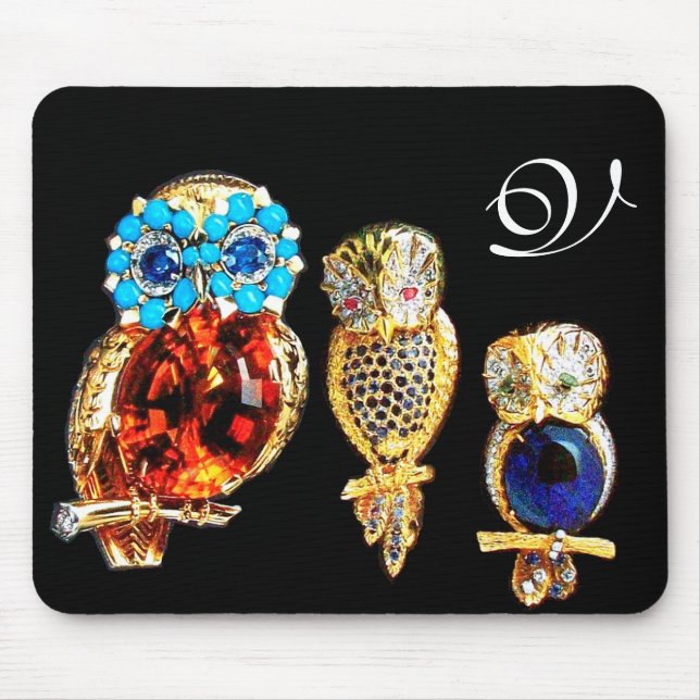 TAPIS DE SOURIS JEWEL OWLS MONOGRAM (Devant)