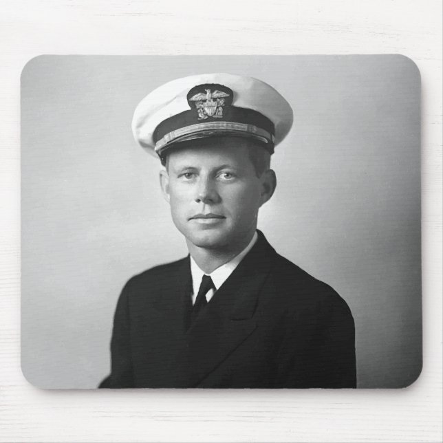 Tapis De Souris JFK portant son uniforme de marine (Devant)