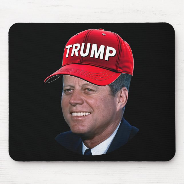 Tapis De Souris Jfk Porter Trump Casquette Drôle John F Kennedy Mè (Devant)
