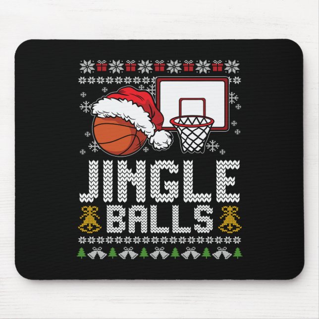 Tapis De Souris Jingle Balls Ugly Christmas Pyjama Cool Sport X-Ma (Devant)