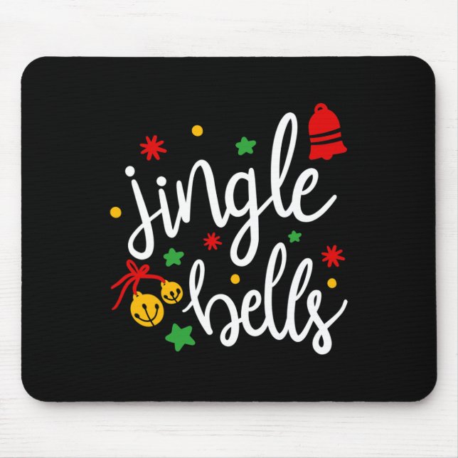 Tapis De Souris Jingle Bells Jingle All The Way Xmas Gift Christma (Devant)