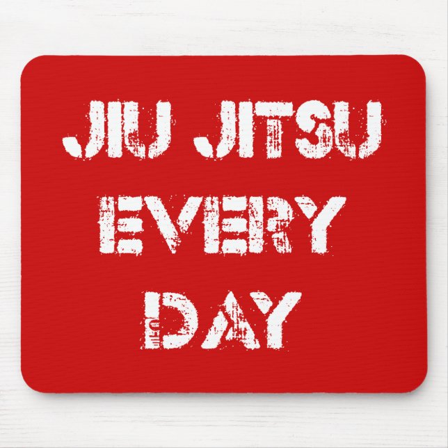 Tapis De Souris Jiu Jitsu chaque jour Mousepad (Devant)