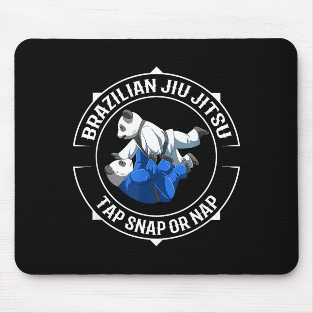Tapis De Souris Jiu Jitsu Panda - Allons-y (Devant)