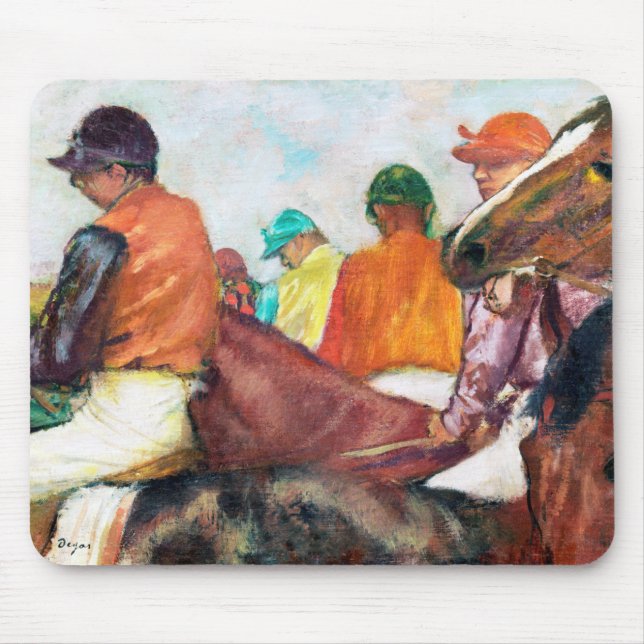 Tapis De Souris Jockey et cheval, Edgar Degas (Devant)