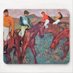 Tapis De Souris Jockey et cheval, Edgar Degas