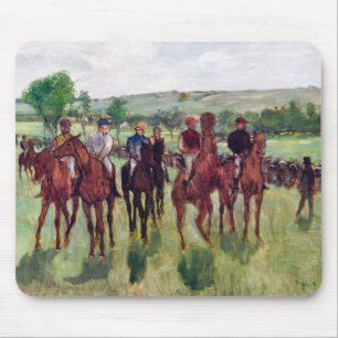 Tapis De Souris Jockeys et chevaux de course, Edgar Degas