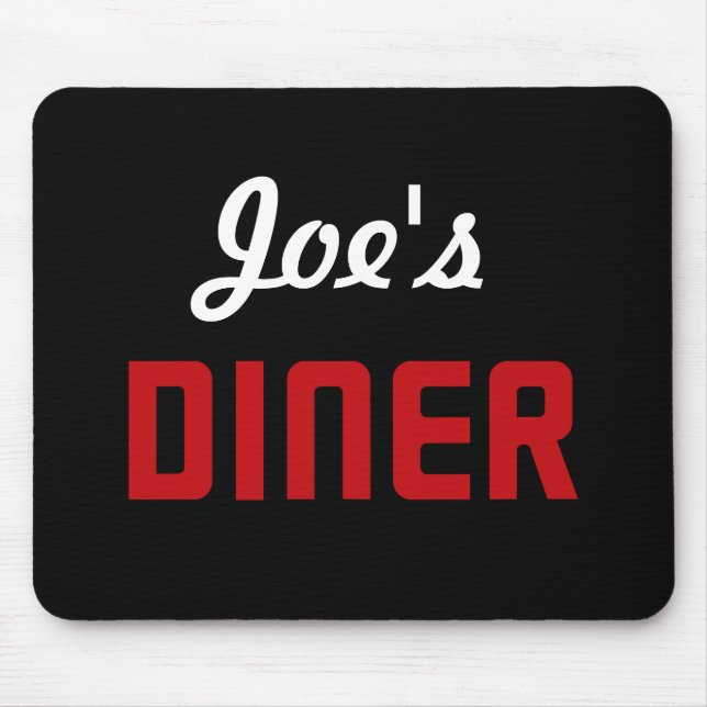 Tapis De Souris Joe's Diner (Devant)