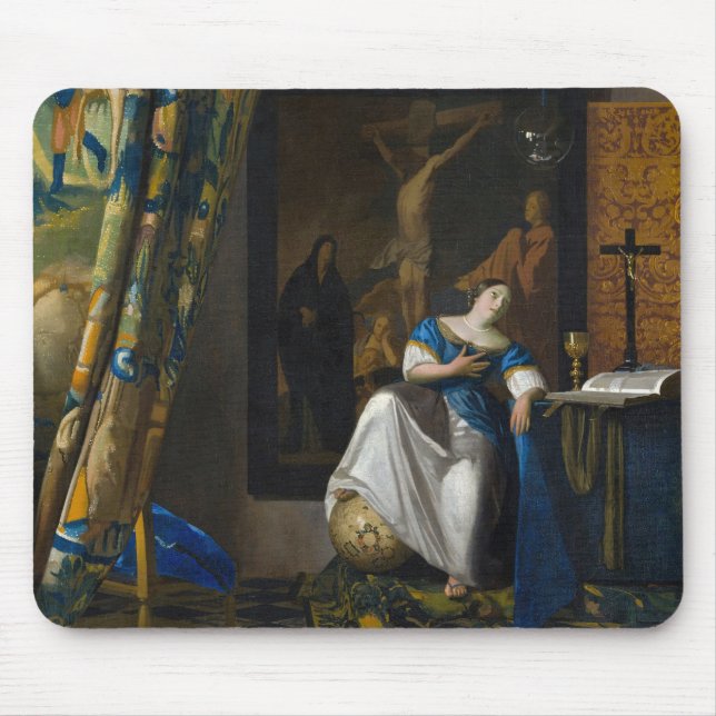 Tapis De Souris Johannes Vermeer - Allegory of Faith (Devant)