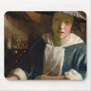 Tapis De Souris Johannes Vermeer - Fille avec une Flûte