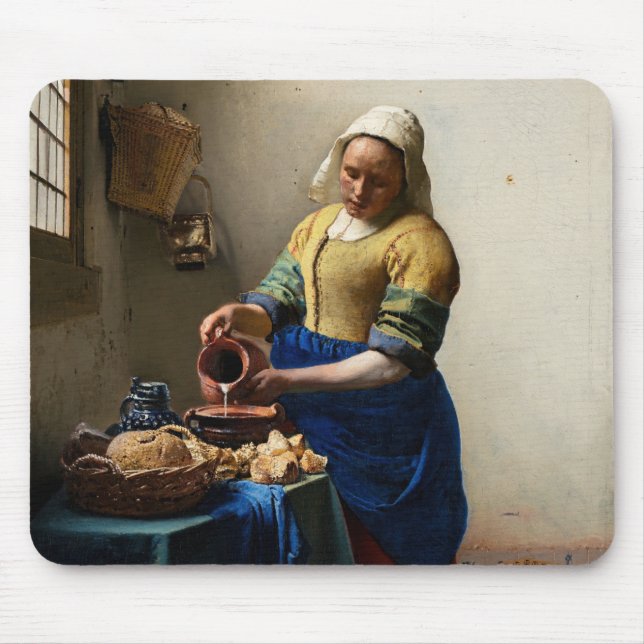 Tapis De Souris Johannes Vermeer - La Milkmaid (Devant)
