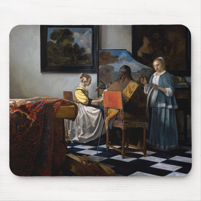 Tapis De Souris Johannes Vermeer - Le Concert (Devant)