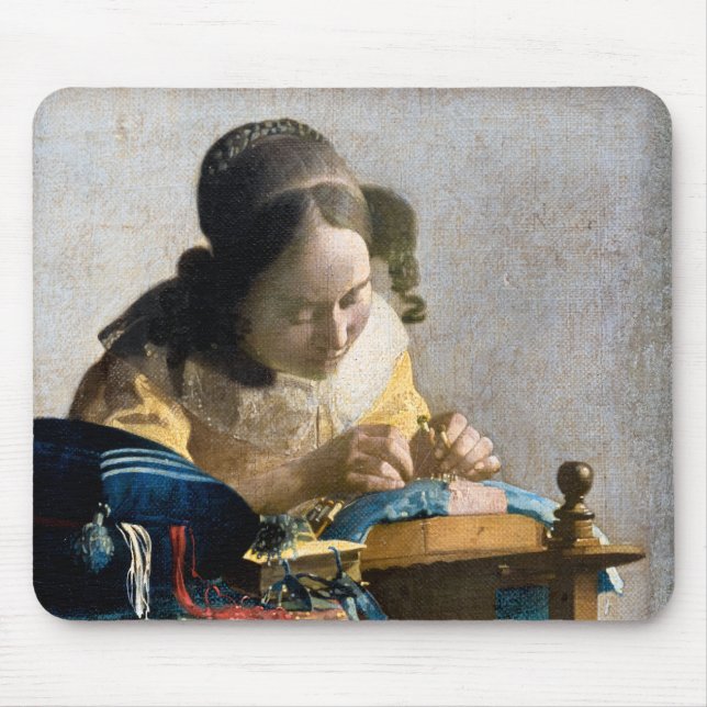 Tapis De Souris Johannes Vermeer - Le Lacemaker (Devant)