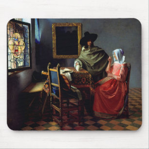Tapis De Souris Johannes Vermeer - Le verre du vin