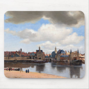 Tapis De Souris Johannes Vermeer - Vue de Delft