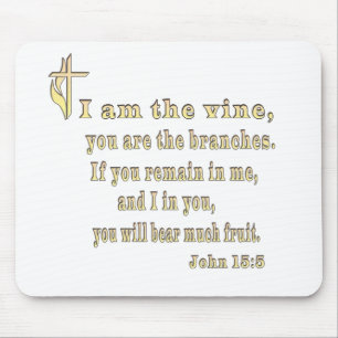 Tapis De Souris John 15:5 vêtements et plus