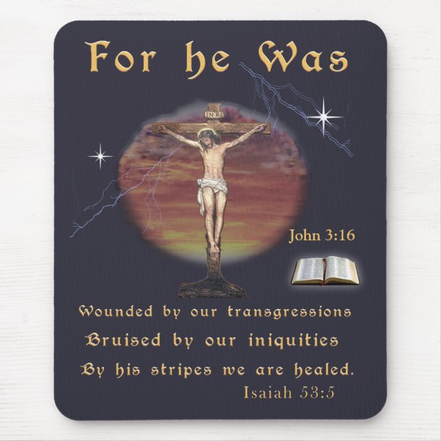 Tapis De Souris John 3:16 (Devant)