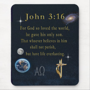 Tapis De Souris John 3:16