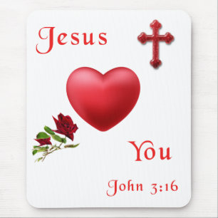 Tapis De Souris John 3:16