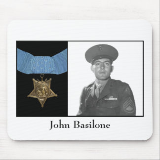 Tapis De Souris John Basilone et la médaille de l'honneur