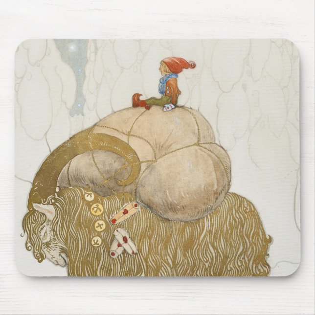 Tapis De Souris John Bauer - La chèvre de Noël (Devant)