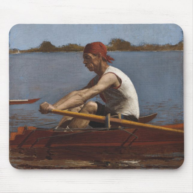 Tapis De Souris John Biglin dans un aviron simple (Devant)