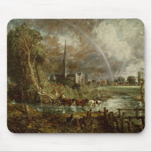 Tapis De Souris John Constable Cathédrale de Salisbury de la Me