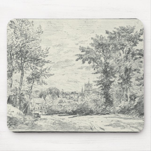 Tapis De Souris John Constable | l'entrée dans Gillingham, Dor (Devant)