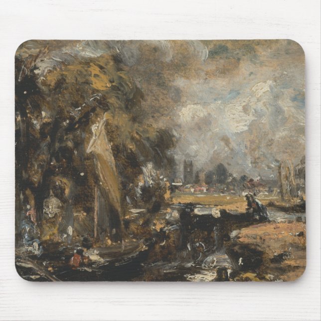 Tapis De Souris John Constable - Verrouillage Dedham (Devant)