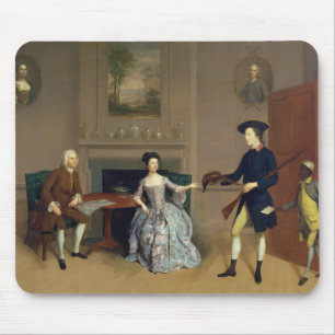 Tapis De Souris John Orde, avec son épouse Anne, et son fils plus