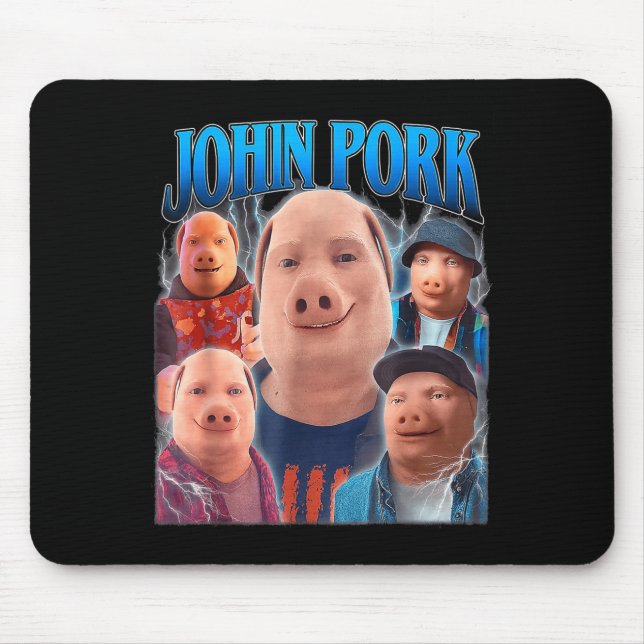 Tapis De Souris John Rk Meme Humor Men Women  (Devant)