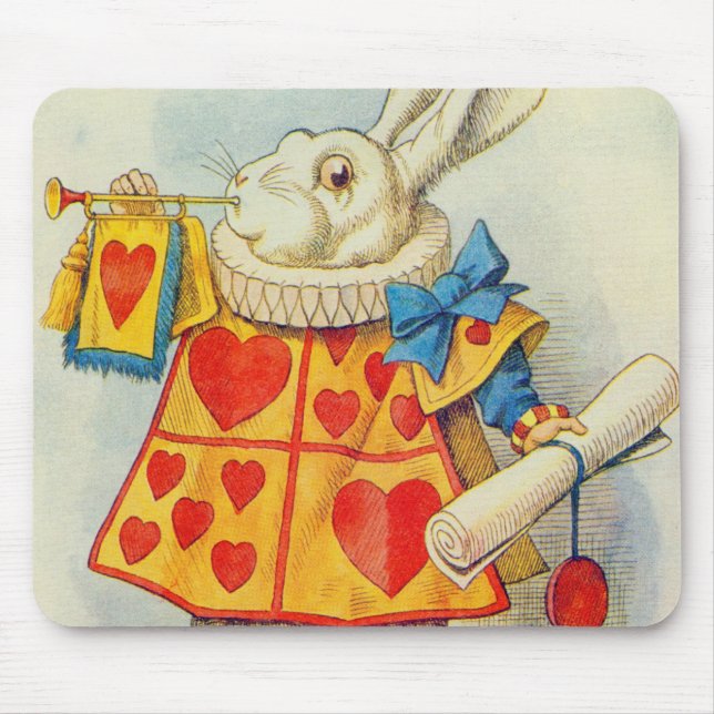 Tapis De Souris John Tenniel | The White Rabbit (Devant)