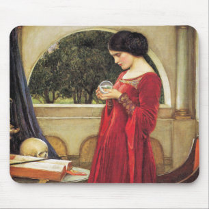 Tapis De Souris John Waterhouse - The Crystal Ball (détail)