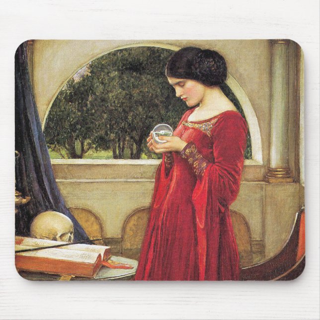 Tapis De Souris John Waterhouse - The Crystal Ball (détail) (Devant)