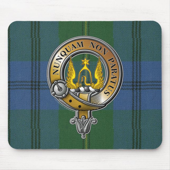 Tapis De Souris Johnstone Tartan & Badge (Devant)
