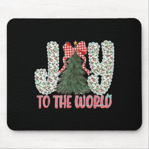 Tapis De Souris Joie au monde Jésus Noël chrétien Xmas Tr