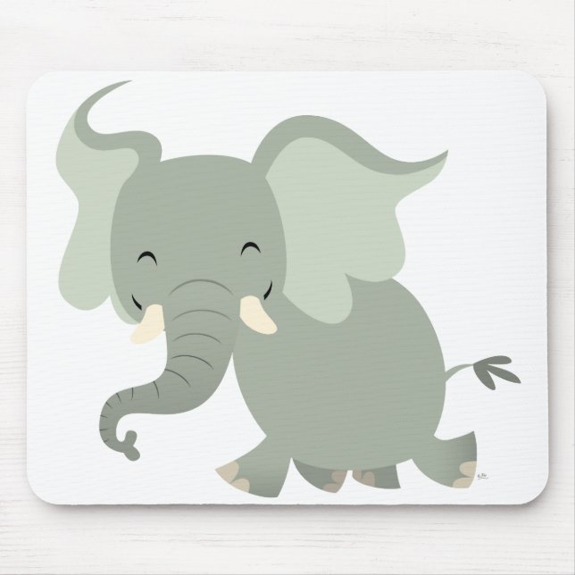 Tapis De Souris Joie Cartoon Eléphant Mousepad (Devant)