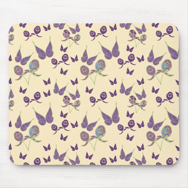 Tapis de souris Joie Papillon en Crème (Devant)