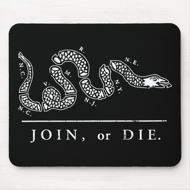 Tapis De Souris Joignez ou mourez libertaire (Devant)
