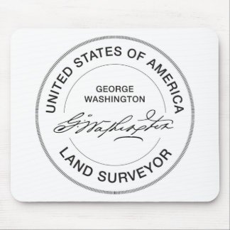Tapis De Souris Joint d'arpenteur de terre de George Washington