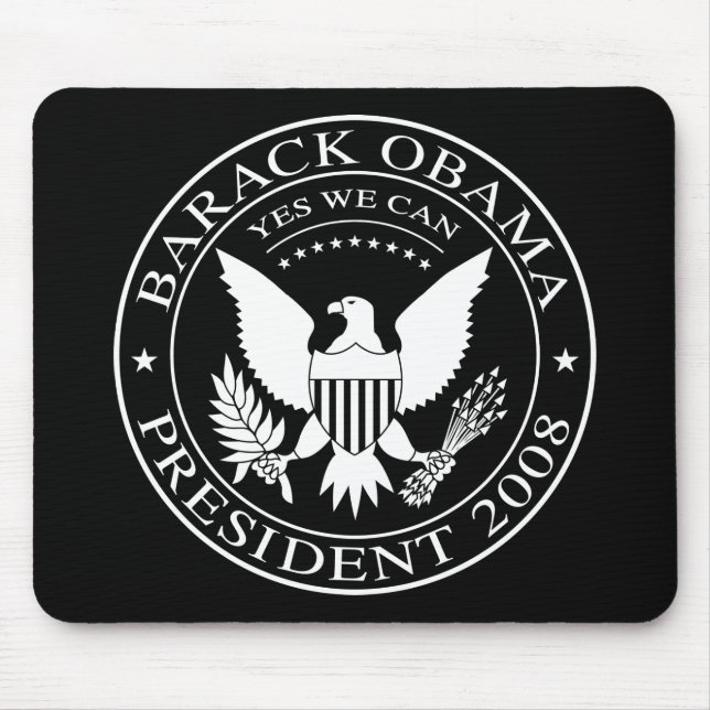 Tapis De Souris Joint présidentiel de Barack Obama Mousepad 2008 (Devant)