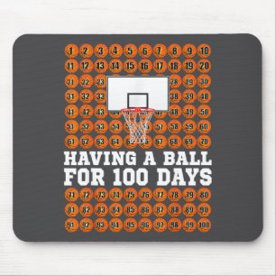 Tapis De Souris Joli Basketball 100e jour d'école Jours 100 École