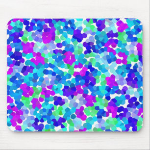 Tapis De Souris Joli bleu aqua violet pinkies motif