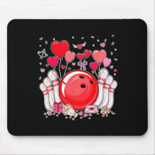 Tapis De Souris Joli Bowling Byll Saint Valentin Cœur Amant Joueur