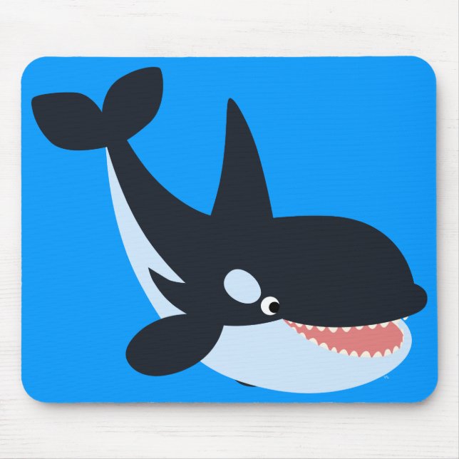 Tapis De Souris Joli Cartoon Killer Whale Mousepad (Devant)
