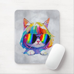 Tapis De Souris Joli Chat Mignon Drôle (Peinture N° 5)